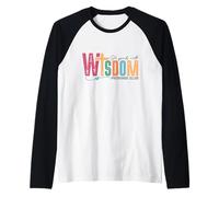 Proverbios 31:26 Habla con Sabiduría Colorido Camiseta Manga Raglan