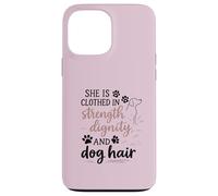 Proverbios 31 Ella está Vestida de Fuerza y dignidad Pata de Perro Carcasa para iPhone 13 Pro MAX