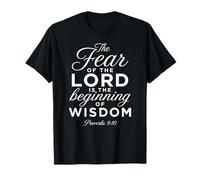 Proverbios 9:10 El temor del Señor Sabiduría Biblia Escritura Camiseta