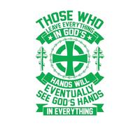 Proverbios bíblicos cristianos Calcomanías de pared de PVC 50.4x76.9cm Removible sin dejar pegamento Verde