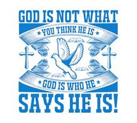 Proverbios bíblicos cristianos Calcomanías de pared de PVC 54.6x56.3cm Impermeable Azul