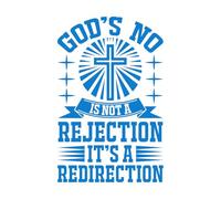 Proverbios bíblicos cristianos Calcomanías de pared de PVC 57.6x89.9cm No daña la superficie de la pared Azul