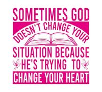 Proverbios bíblicos cristianos Calcomanías de pared de PVC 67.2x67.7cm Incluye kit de película de transferencia Rosa roja