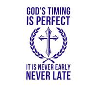 Proverbios bíblicos cristianos Pegatinas artísticas de vinilo 36x59cm Autoadhesivo Azul oscuro