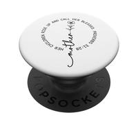 Proverbios Cristianos Bendita Madre Flores Silvestres Día PopSockets PopGrip Adhesivo