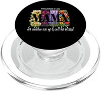 Proverbios Cristianos Blessed Momma Wildflowers Día de la Madre PopSockets PopGrip para MagSafe
