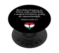Proverbs 3:5 Hungarian Magyar Bible Verse Christian PopSockets PopGrip Adhesivo