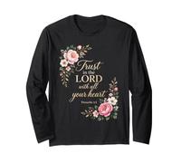 Proverbs 3:5 Trust in The Lord with All Your Heart - Women's Manga Larga