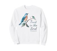 Proverbs 3:5 Trust in The Lord - Women Girls Bird (White) Sudadera
