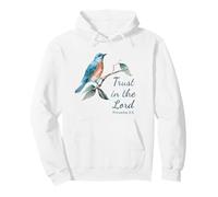 Proverbs 3:5 Trust in The Lord - Women Girls Bird (White) Sudadera con Capucha