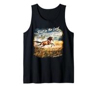 Proverbs 3:5 Trust in The Lord - Women Girls Horse Verse Camiseta sin Mangas