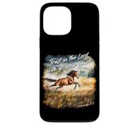 Proverbs 3:5 Trust in The Lord - Women Girls Horse Verse Carcasa para iPhone 13 Pro MAX