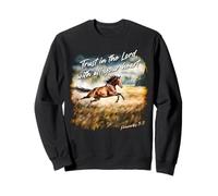 Proverbs 3:5 Trust in The Lord - Women Girls Horse Verse Sudadera