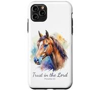 Proverbs 3:5 Trust in The Lord - Women Girls Horse (White) Carcasa para iPhone 11 Pro MAX