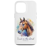 Proverbs 3:5 Trust in The Lord - Women Girls Horse (White) Carcasa para iPhone 13 Pro MAX