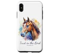 Proverbs 3:5 Trust in The Lord - Women Girls Horse (White) Carcasa para iPhone XS MAX