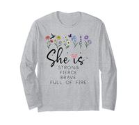 Proverbs 31 She is Strong Fierce Brave Full Fire Christian Manga Larga