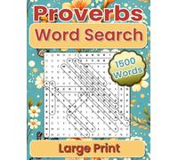 Proverbs Word Search Large Print: 1500 Gems of Solomon - Giant Print Proverbs Word Search Puzzles for Peaceful Reflection & Sharp Minds