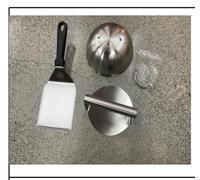 PROVERVEO Smash Burger Kit Profesional Premium de Acero Inoxidable 304 + Ebook de Recetas | Mazo para Carne y Accesorios Smasher Hamburguesa | Aplastador Profesional Antiadherente | Burger Press