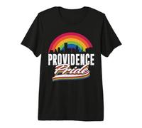Providence Pride LGBT Lesbian Gay Bisexual Rainbow LGBTQ Camiseta Premium
