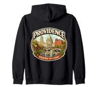 Providence, Rhode Island, Recuerdo, Ciudad Capital del Estado, Vintage Sudadera con Capucha
