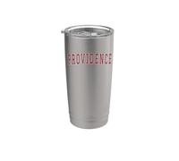 Providence Rhode Island Souvenir College Style Texto rojo Vaso térmico de acero inoxidable de doble pared