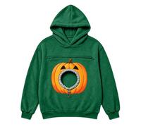 PROVIMIR Sudadera con capucha para mujer de gran tamaño con bolsillo para | La obra de arte con bolsillo en forma de corazón arcoíris aporta color a una sudadera con capucha de gran