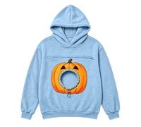 PROVIMIR Sudadera con capucha para mujer de gran tamaño con bolsillo para | La obra de arte con bolsillo en forma de corazón arcoíris aporta color a una sudadera con capucha de gran