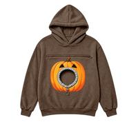 PROVIMIR Sudadera con capucha para mujer de gran tamaño con bolsillo para | La obra de arte con bolsillo en forma de corazón arcoíris aporta color a una sudadera con capucha de gran