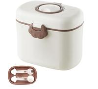 Provisions Flask - Grocery Canister for Nutrition | Stackable Chambers with Latching Handle, Pediatric Sustenance supplies, Mobility Nourishment Gear for Travel, Nursery, Fruits and Kitchen