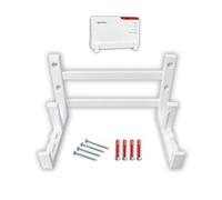 PROVISO TOOLS Soporte de pared para Fritzbox 5690 Pro, fabricado en | Distancia a la pared de 65 mm sin doblez de cable, incluye tornillos y tacos premium, soporte PETG blanco router de fibra de