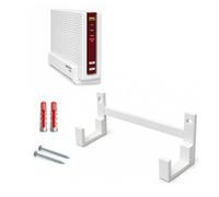 PROVISO TOOLS Soporte de pared para Fritzbox 6690 Cable 6590 6591 | Router - Soporte para pared o estante, incluye material de fijación, fijación de 2 puntos, ventilación libre