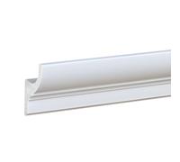 PROVISTON Listón de estuco LED, perfil clásico, moldura de techo de, plástico blanco, resistente al agua, robusto y duradero