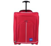 PROVITERA Coveri Viale Morin - Carrito de viaje con compartimento térmico y refrigerante, con mango telescópico, 30 x 20 x 50 cm, rojo, Moderno