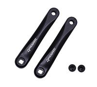 Prowheel Brazo de manivela de bicicleta disponible en agujero cuadrado, 152 mm/160 mm/165 mm/170 mm/175 mm, negro para bicicleta eléctrica, bicicleta plegable, bicicleta híbrida(1 par)