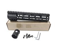 ProWildGear Metal 7 Inch 9 Inch 10 Inch 12 Inch 13.5 Inch 15 Inch AR15 Free Float for M-lok Compatible Handguard for Hunting Trail Rifle Scope Mount w/Steel Nut (black-10 Inch)