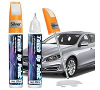 prowithlin Reparador de Reparador Arañazos Coche, Paquete de 2 Reparador de Arañazos Coche, Bolígrafo de Pintura para Coche Dos en Uno (2 paquetes, Plata)