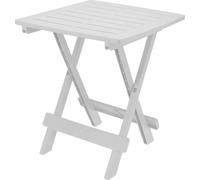 Mesa de exteriores Progarden Adige cuadrada plegable blanca polipropileno 440x440 mm