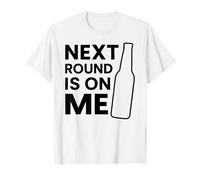 Próxima ronda está en mí Fiesta de beber cerveza divertida Bar Hopping Camiseta