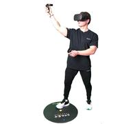 ProxiMat Space Traveler Theo - Alfombrilla redonda de realidad virtual de 23 pulgadas para habitación pequeña que proporciona pie y escala de habitación. Gran accesorio de regalo para Oculus Rift