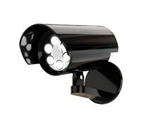 Proxinova Focos LED Exterior, Camara Vigilancia Falsa para Disuadir Comportamientos Sospechosos, Luz Exterior con Sensor de Movimiento, 800 Lúmenes, Funciona con baterías, IP65 Impermeable
