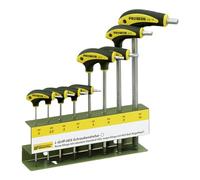 PROXXON 22 650 Kit de Destornilladores de Mango L, 8 pza. Kit HX Mango en L con Soporte, Multicolor, SW 2/2,5/3/4/5/6/8/10