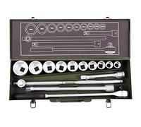 PROXXON 2223300 Estuche carrra 3/4" (19mm) 14 pcs, Multicolor