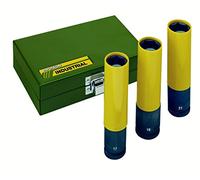 PROXXON 2223970 - Set 3 vasos de impacto largo 1/2"(130mm), Rojo