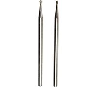 PROXXON 2228212 2228212-Juego 2 fresas diamantadas bola 1,0 mm, 0 W, 0 V, Metal