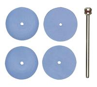 PROXXON 2228294 Set 10 pulidores elásticos Silicona Planos 22 mm, Metal