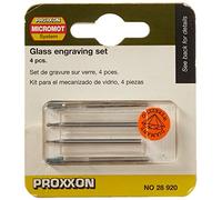PROXXON 28920 - Sistema de procesamiento de vidrio, 4 piezas