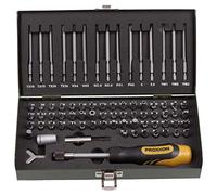 PROXXON 23 107 Juego de Puntas Especiales y de Seguridad, 75-piezas, negro