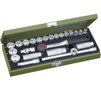 PROXXON 23 110 2223110-Estuche 3/8" pcs, 0 V, Rojo, 20.3 cm, Set de 24 Piezas