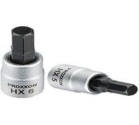 PROXXON 23 745 2223745-Vaso 1/4"+ Punta Allen 4,0 mm, Multicolor, 4.0 mm